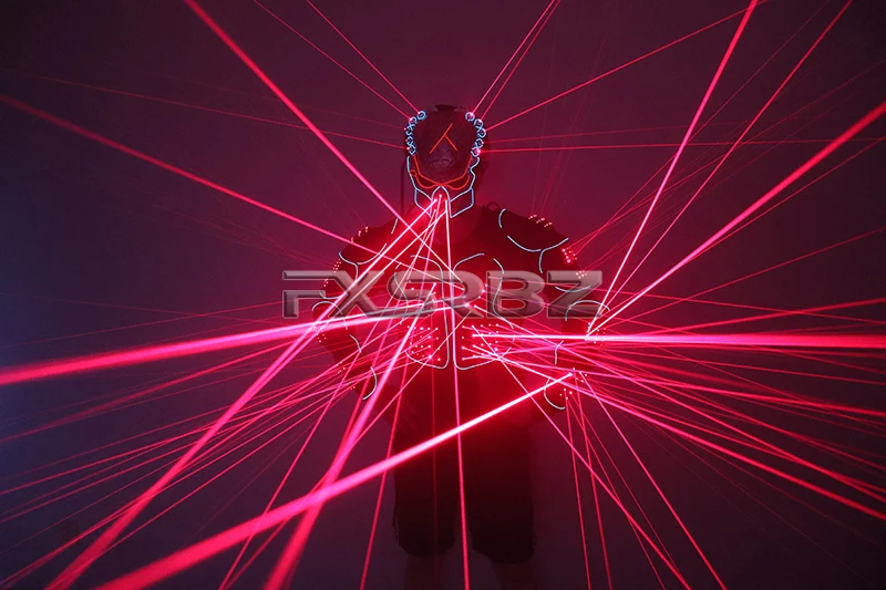 2020 Nuevo Láser de Traje-Robot de 650nm Láser Rojo de la Armadura Trajes Láser Hombre de la Etapa LED de altas prestaciones Ropa Espectáculo de Láser Ropa 2