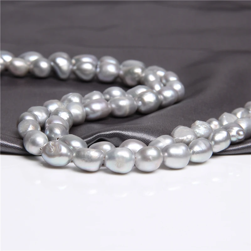 Diseñador Naturales Perlas de agua Dulce Cultivadas Perlas de BRICOLAJE Suelta Perlas de la Joyería de las Mujeres de Lujo de 10-11mm Natural de la Perla Perlas Pulsera de regalos 2