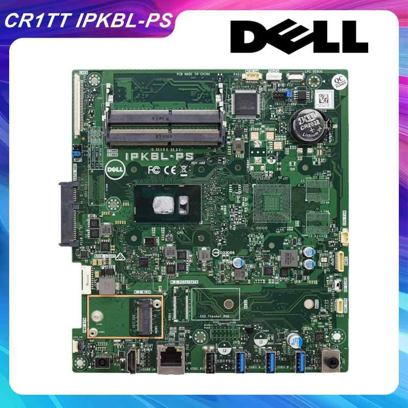 Para Dell 3277 3477 IPKBL-PS Todo-en-uno de la placa base CN: 0CR1TT integrado i3 CPU CR1TT 2