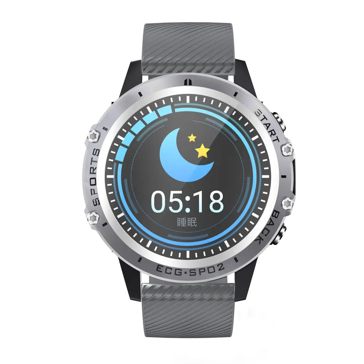 Bakeey P8 Smartwatch con Pantalla Táctil de ECG+PPG Heart Rate Monitor de Presión Arterial de la VFC Índice de Reloj Inteligente Mujeres Hombres Androud IOS 2