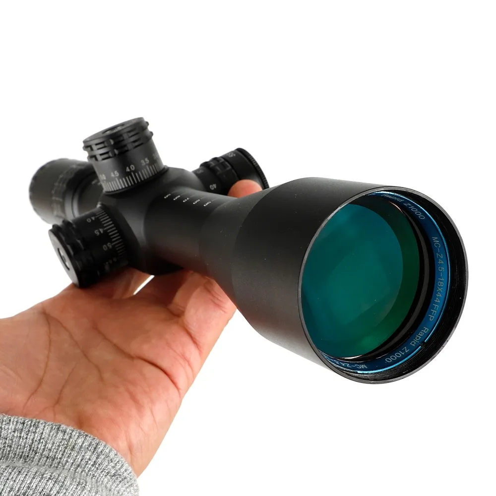 Ohhunt MC-Z 4.5-18X44 FFP Primer Plano Focal de la Caza Óptica Lugares de interés de Vidrio Grabado Retícula Lado de Paralaje Torretas de Bloqueo de Reinicio Alcance 2