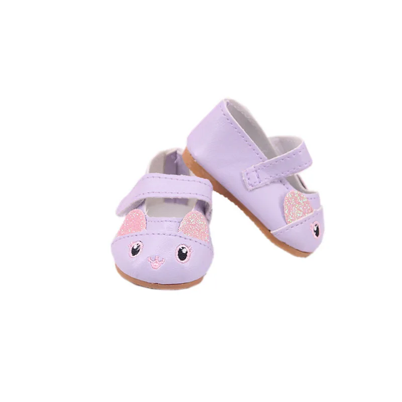 2021 recién Nacido Bebé Nuevo Ajuste de 18 pulgadas Zapatos de Muñeca Accesorios Bunny Zapatos Para Bebé de Regalo de Cumpleaños 2