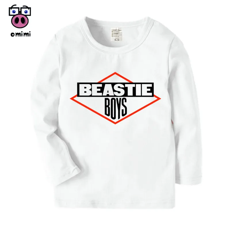 Niños de Manga Larga de Beastie Boys de dibujos animados Impreso Camiseta de Niñas y Niños, Otoño Casual de Invierno Tops Niños Lindos T-Shirt 2