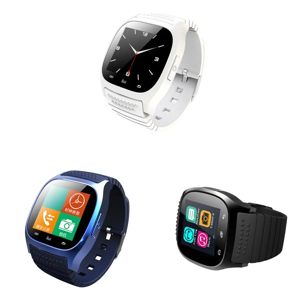 Deportes reloj inteligente M26 inteligente de pulsera Bluetooth con teléfono de línea anti-perdida para IOS, Android móvil inteligente reloj de los hombres 2