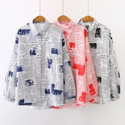 Yedinas Femenina Blusa de las Mujeres Ropa de manga Larga Camisa de la Impresión del Vintage de la Moda de Verano de las Señoras Casual Ropa de Otoño Tops 2