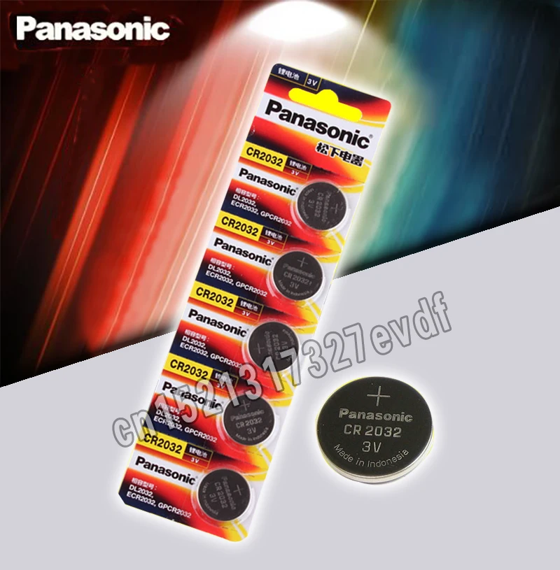 Panasonic Original 200pcs/lote cr 2032 Pilas de Botón de 3V de Litio tipo Moneda Para Ver de Control Remoto de la Calculadora cr2032 2