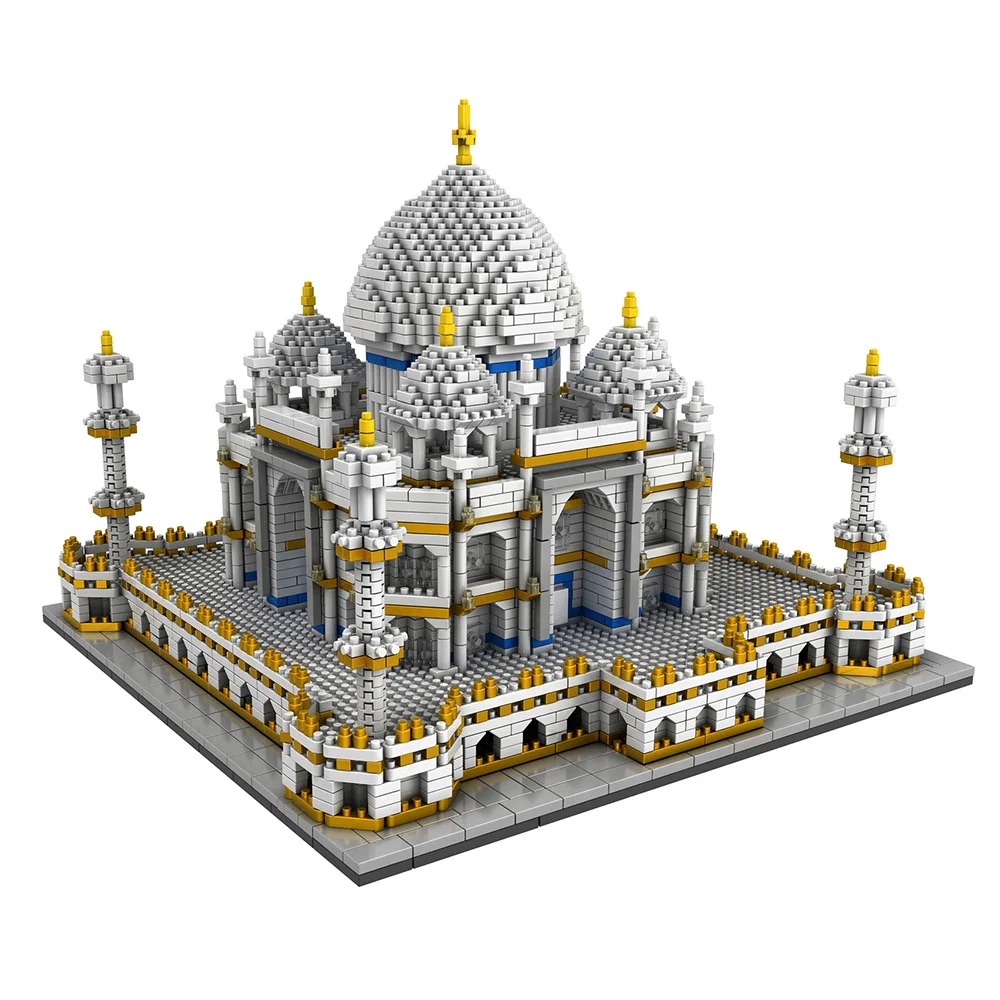 3950PCS Bloques de la Arquitectura del Conjunto de Monumentos Taj Mahal Palace Modelo de Bloques de Construcción de los Niños Juguetes Educativos 3D Ladrillos Regalos de Navidad 2