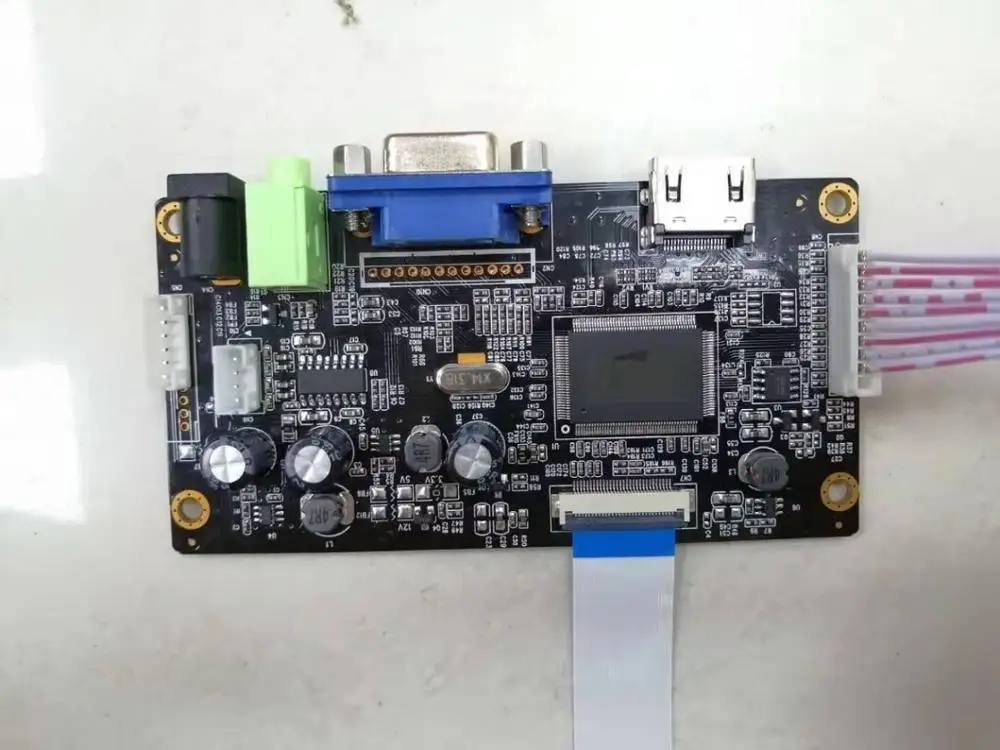 Yqwsyxl kit para B173HAN01.4 HDMI + VGA LCD LVDS EDP Controlador Controlador de la tarjeta de 2
