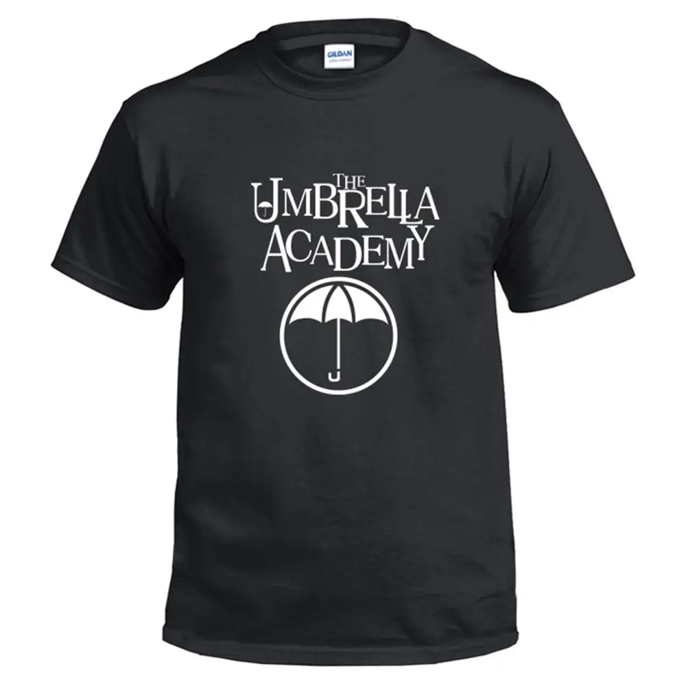 Nueva Moda El Paraguas de la Academia de la Camiseta del O-cuello de la camiseta de Algodón de Manga Corta Camisetas de Vestir Camiseta de la parte Superior 2