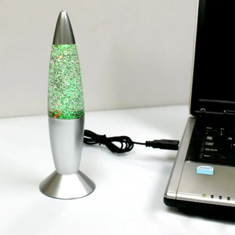 3D de Cohetes Múltiples de Cambio de Color de Lámpara de Lava del RGB LED del Brillo de la Fiesta de la Noche la Luz de la Navidad Regalo de la Mesilla de Noche de la Lámpara Azul,Blanco 2