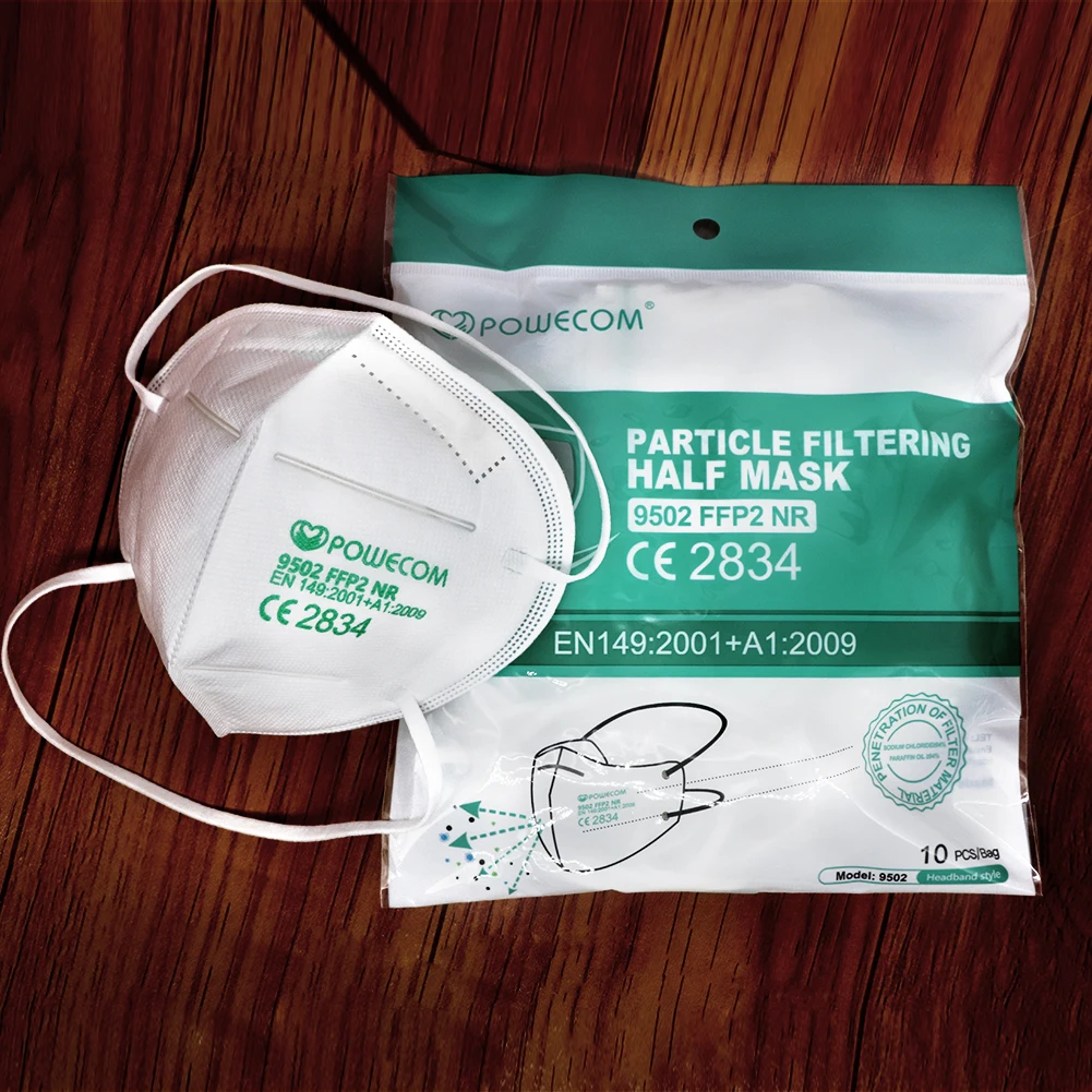 Powecom Ffp2Mask CE de la Diadema de la Máscara de la Cara Reutilizable Mascarillas de Protección Fpp2 95% Respirador PM 2.5 Transpirable en la Boca de la Máscara Máscaras 2