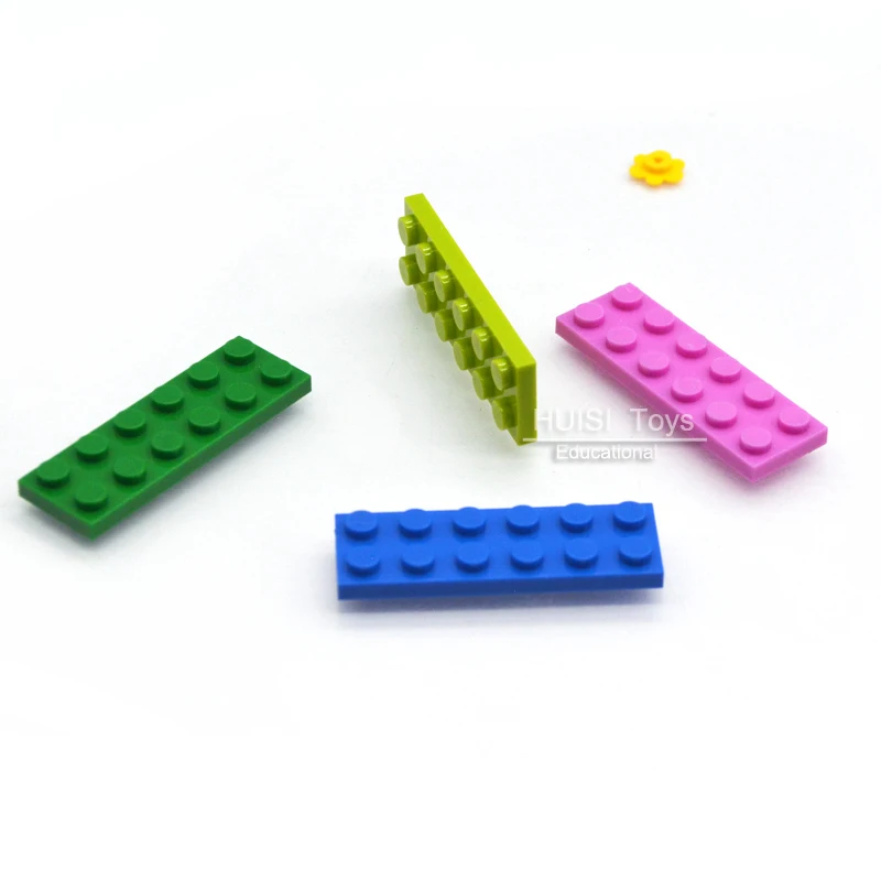 100pcs/lot el Aprendizaje de los Niños de la Educación de BRICOLAJE Bloques de 2x6 Plástico de los Juguetes de Construcción Ladrillos Compatible Con Legoes MOC Creativo Partes del Modelo 2