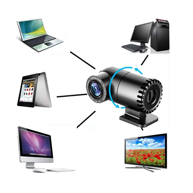 1080P Hd de la Cámara del Ordenador Usb Webcam con Micrófono 2