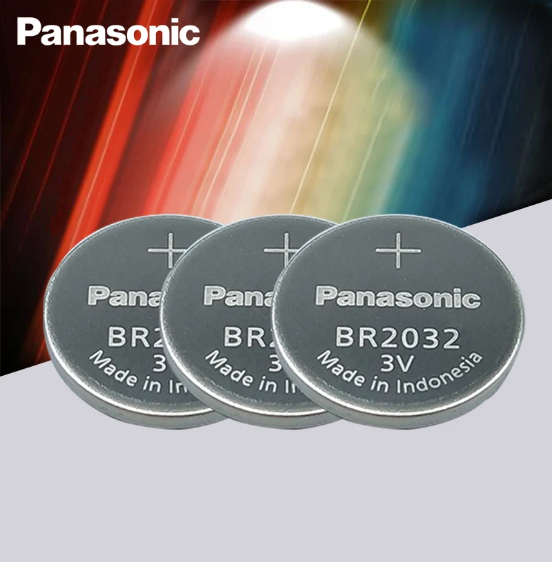 10PCS/Lote Original Panasonic 3V BR2032 Batería BR 2032 Alta temperatura Botón de Baterías de Celda de Moneda 2