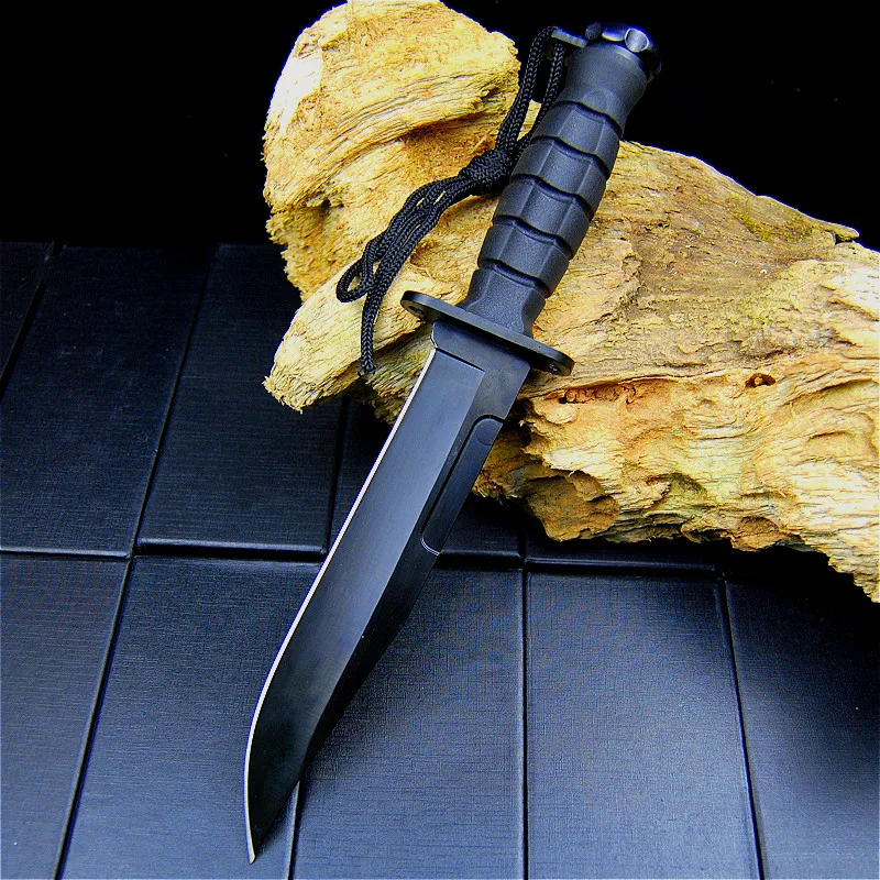 EVERRICH K10 de fibra de alta densidad +440C selva negra cuchillo recto al aire libre cuchillo de caza de viaje cerca de la defensa de cuchillo cuchillo de cocina 2
