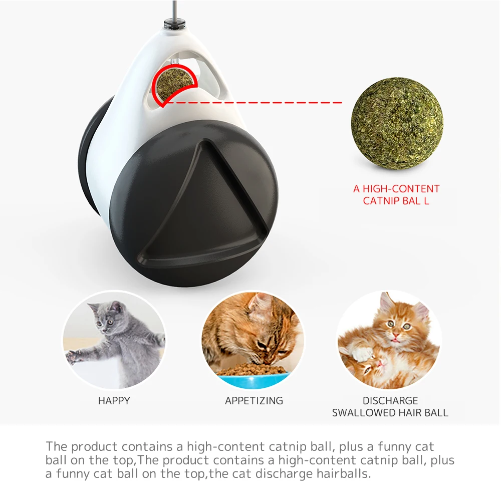 Smart Gato de Juguete con Ruedas Automática Sin necesidad de recargar gato juguetes interactivos Lrregular Rotación de Modo Divertida y no aburrida gato suministros 2