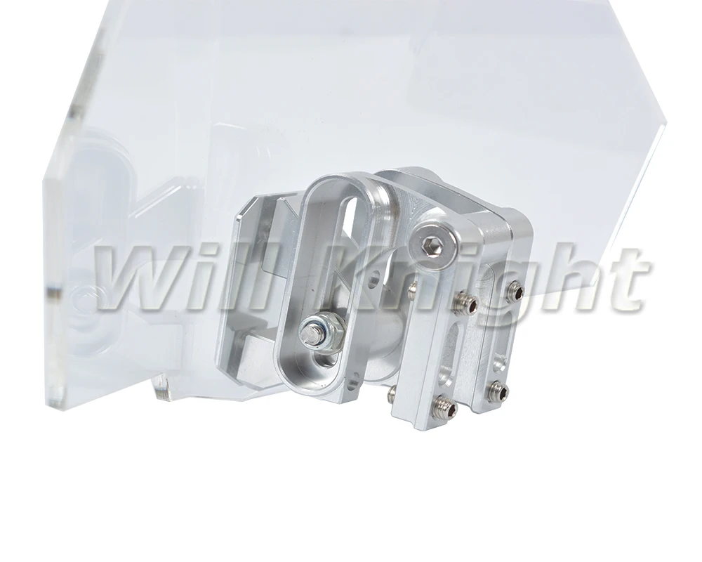 Clip Ajustable En Parabrisas Parabrisas Extensión Deflector Deflector De Viento Ajustable Con Cierre De Motocicleta 2
