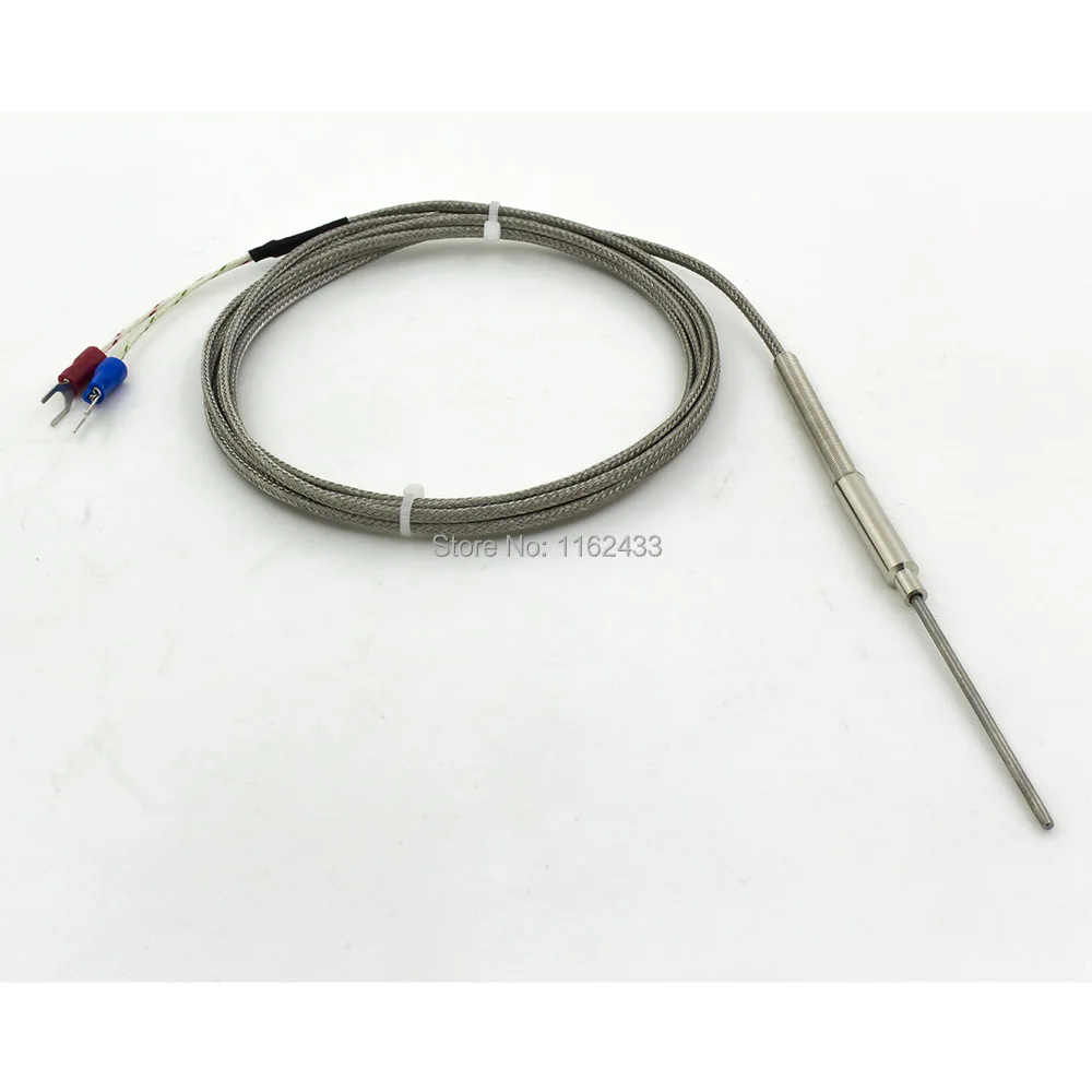 FTARP08 K J tipo de 2m de metal de detección de cable de 50 mm flexible sonda termopar sensor de temperatura 2
