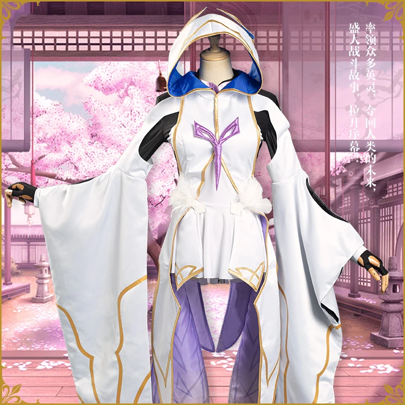 Anime! Fate/Grand Order FGO Merlin Arcade Traje de Batalla Precioso Uniforme Traje de Cosplay de Halloween Traje de Fiesta Para las Mujeres 2020 NUEVO 2