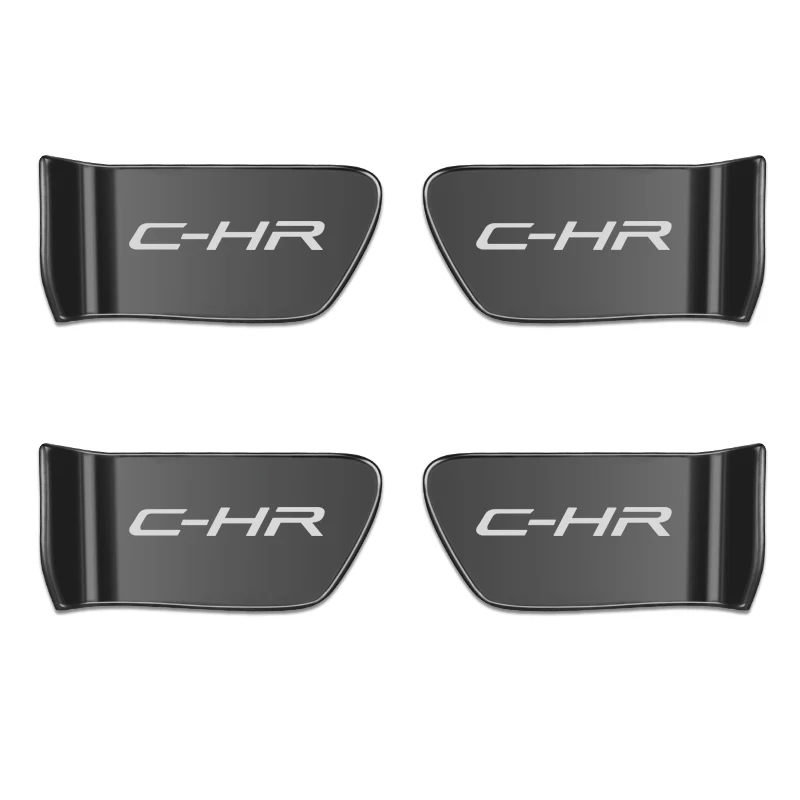 4pcs coches de acero inoxidable manija de la puerta interior adorno autoadhesivo para Toyota CHR C-HR Accesorios de Coches Estilo 2