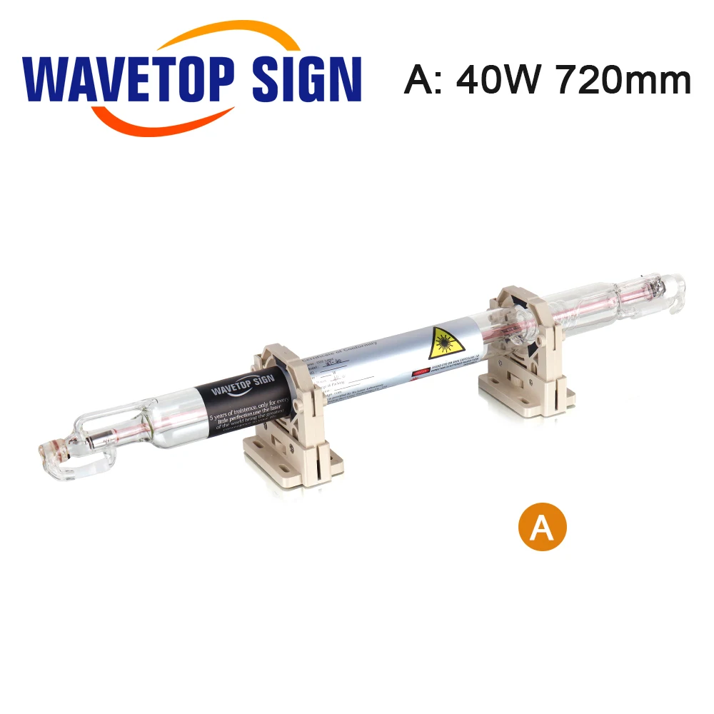 WaveTopSign 40 W del Laser del Co2 del Tubo Actualizado de Metal de la Longitud de la Cabeza 720mm Dia.50mm de CO2 de Grabado Láser, Máquina de Corte 2