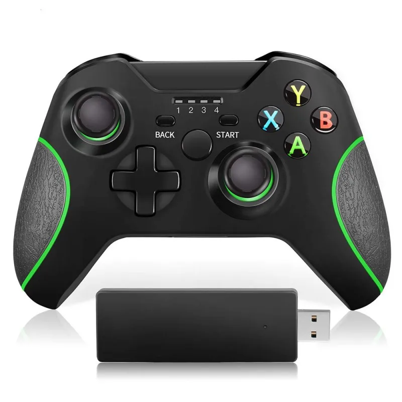 Newst 2.4 G Inalámbrico Controlador Mejorado Gamepad De Xbox One/ One S/ One X/ One Elite/ PS3/ Windows 10 | Doble Vibración 2