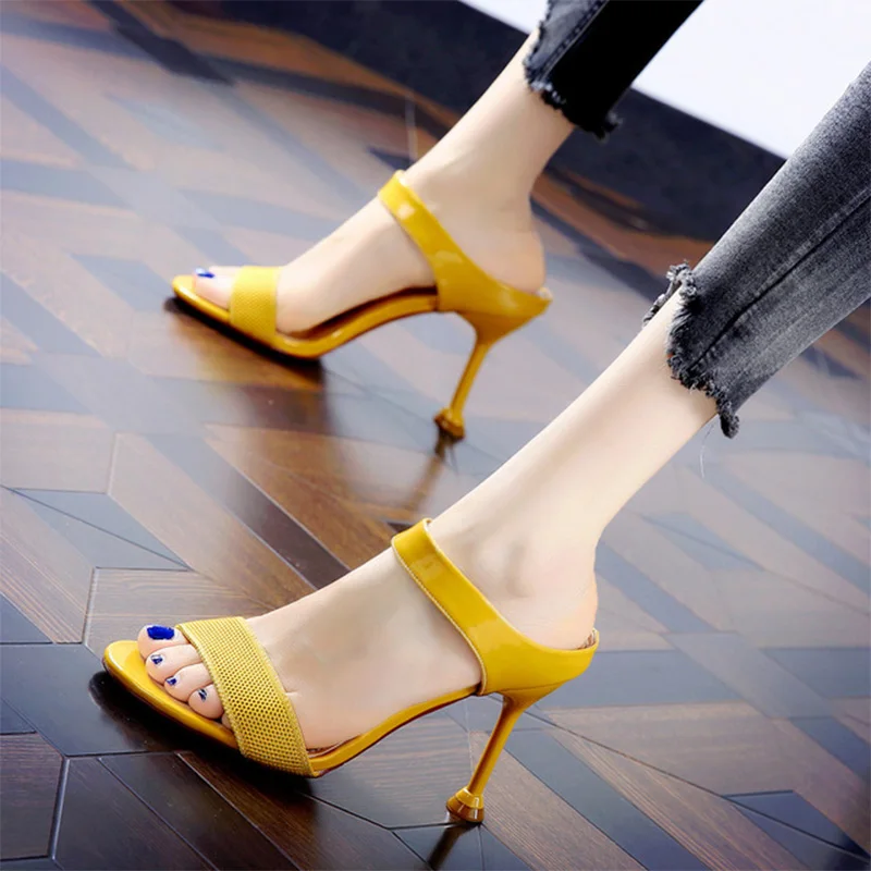 Las Mujeres De Verano Open Toe Sandalias De Las Diapositivas Femenino Deslizarse Sobre Malla De Aire Cómodo Zapatos De Tacón Alto Mujer Al Aire Libre Casual Zapatos De Las Señoras De 2021 2