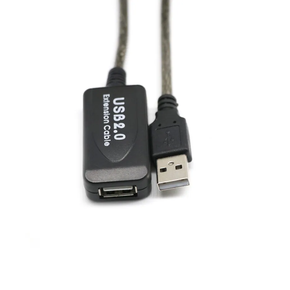 30 10M USB 2.0 Extensión de Repetidor de la Señal del Cable de Refuerzo de Un Macho y una Hembra amplificador de Señal de Un Macho y una Hembra Cable 2