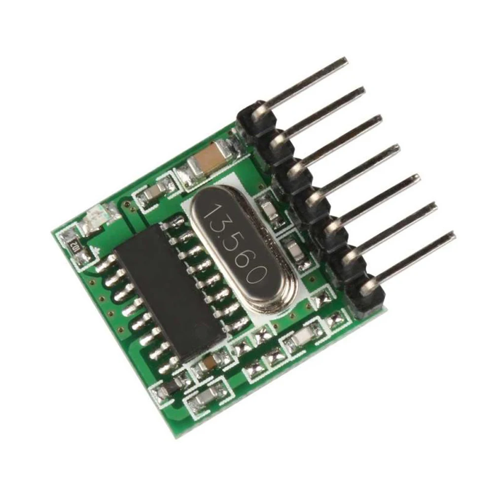 Rubrum 5pc 433 MHz Universal Inalámbrico Transmisor de RF de Aprendizaje Código 1527 Codificación del Módulo de 433Mhz Interruptor de Control Remoto Para Arduino 2