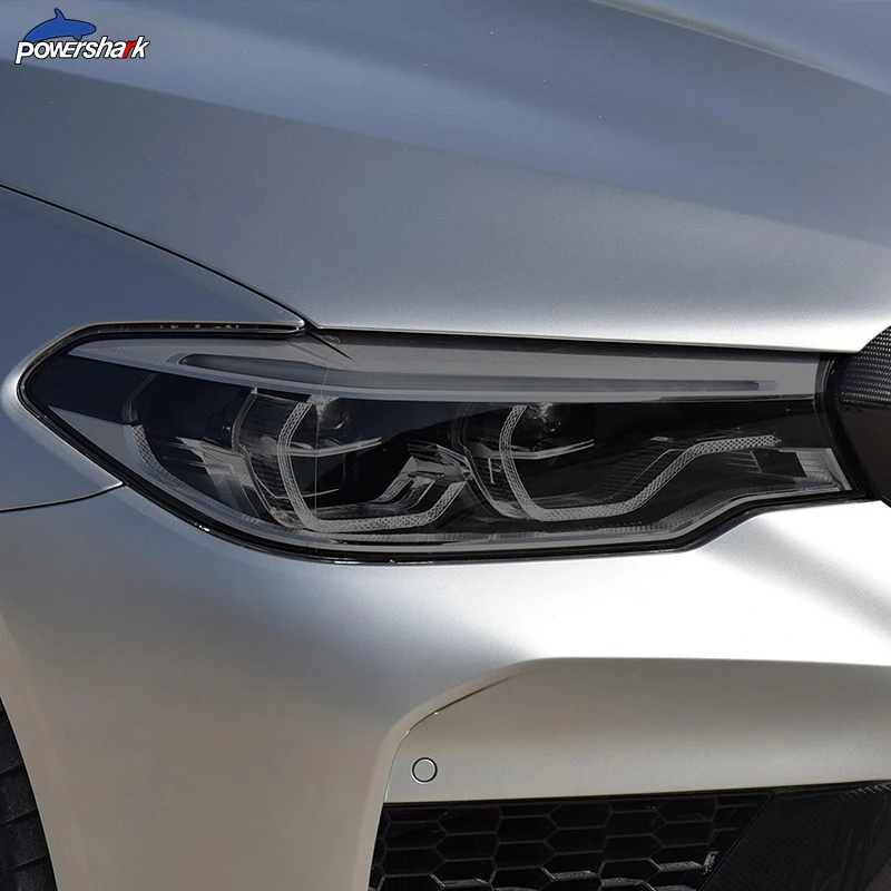 Faro de coche Tinte Negro de la Película Protectora de la luz trasera Transparente de TPU de la etiqueta Engomada Para la Serie 5 de BMW G30 M5 F90 2017-2020 Accesorios 2