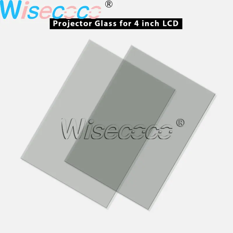 1 pc de cristal polarizador de vidrio de 4 pulgadas, proyector de lcd de las piezas de reparación térmico-aislamiento para Unic UC40 UC46 Rigal 3