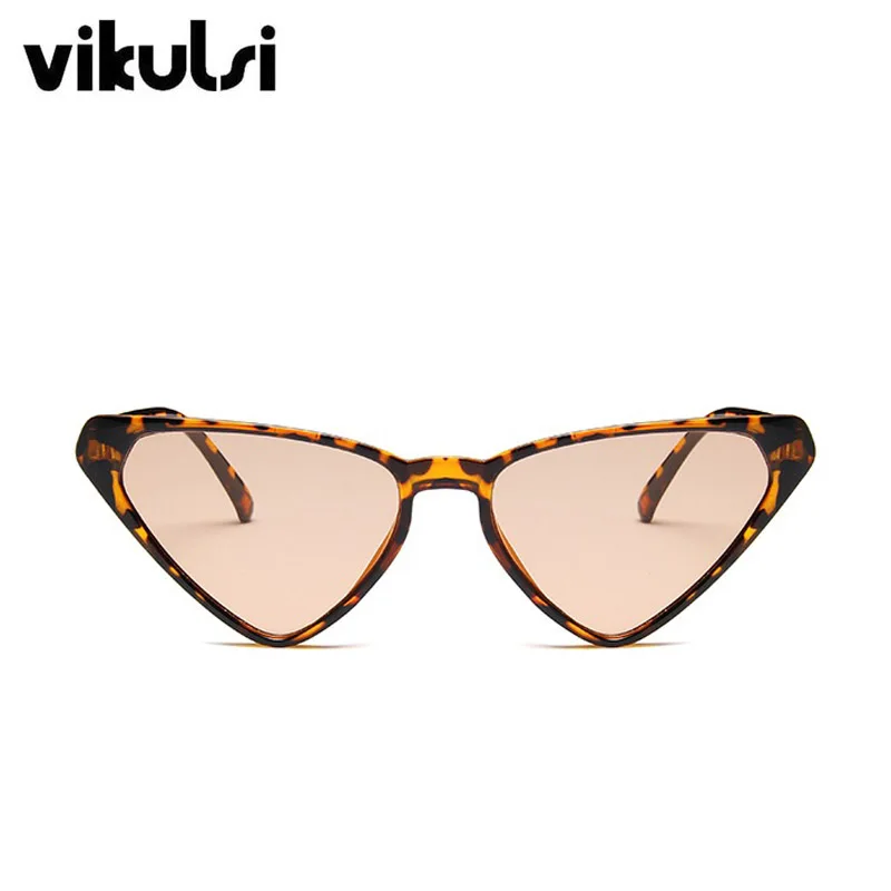 2019 Nueva forma de Ojo de Gato Gafas de sol de las Mujeres de la Marca de Diseñador de la Vendimia Retro gafas de Sol Mujer Triángulo Cateyes Gafas de sol UV400 Tonos 3