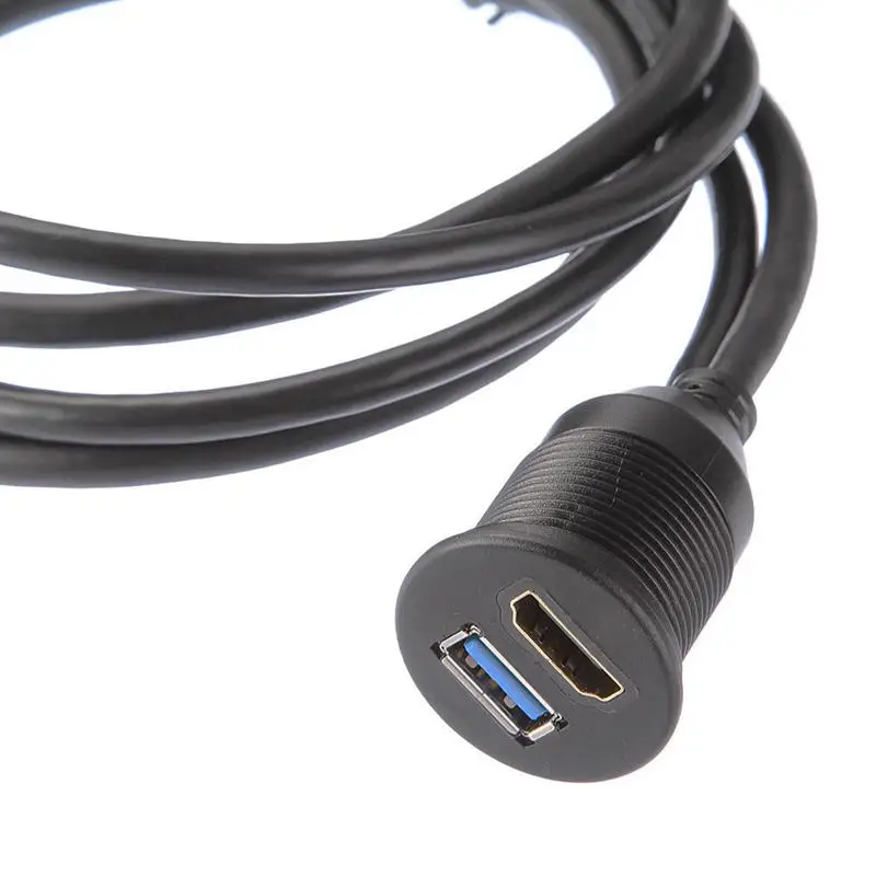 USB 3,0 Y HDMI-HDMI-+ USB3.0 Cable De Montaje De Una Prueba De Agua Para Coche, Barco Y Motocicleta 3