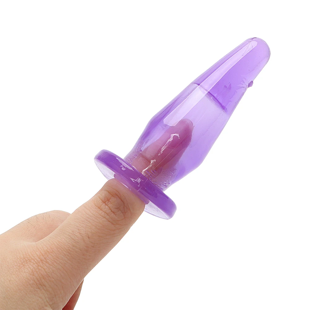 IKOKY Plug Anal de color Púrpura Dedo Masajeador de Próstata Butt Plug para Principiantes 5Pcs/Set Anal Consolador Vibrador Juguetes Sexuales para Hombres, Mujeres 3