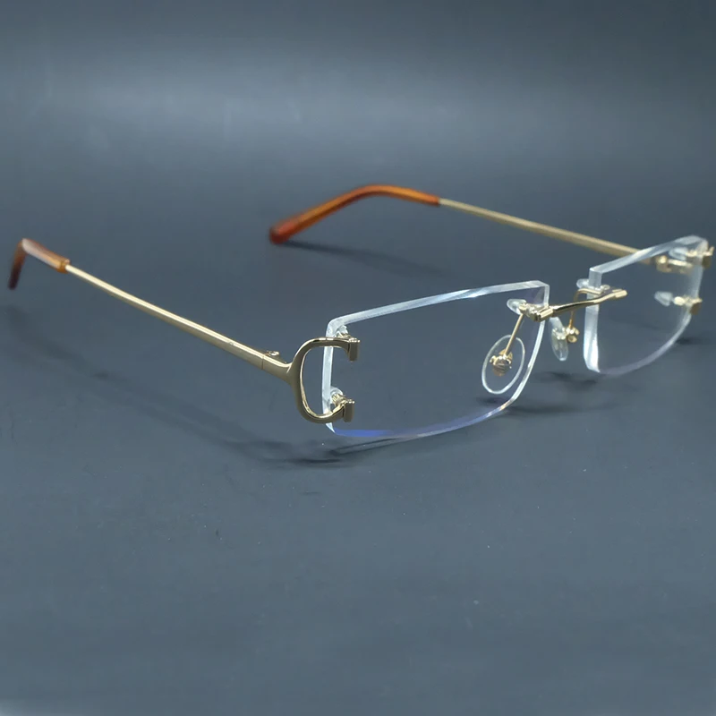 Vintage gafas sin Montura Vasos Hombres Carter Marcos de Anteojos para Llenar Prescripción de la Moda de Gafas de las Mujeres de Lujo de Gafas de Marco 3