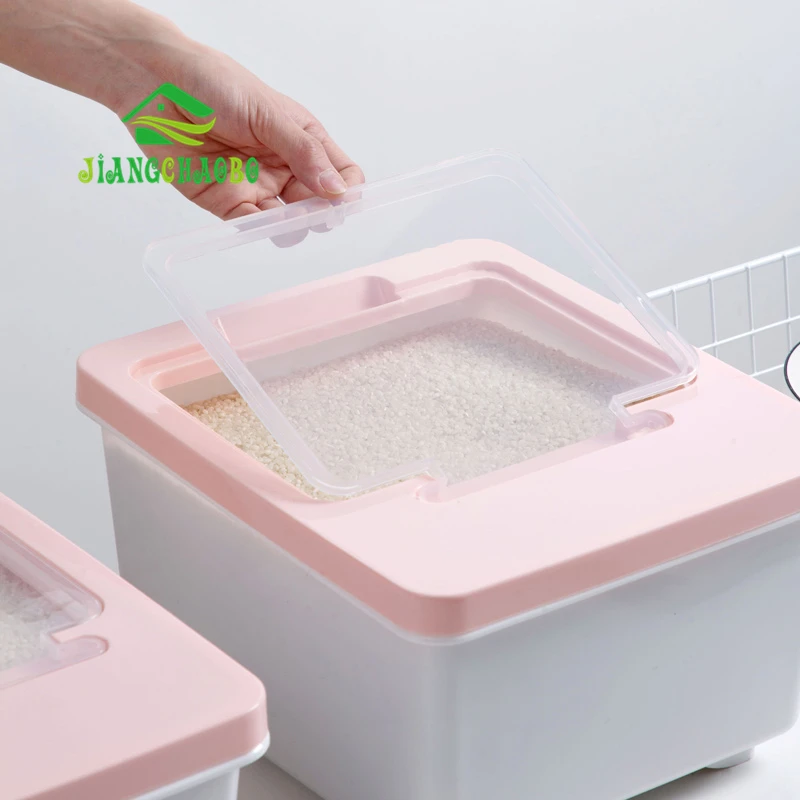 JiangChaoBo 10kg de Humedad-a prueba de Caja de Arroz de la Cocina de Harina Cubo de Insectos del Arroz Barril de Arroz de la Caja de Almacenamiento Caja de Almacenamiento de Arroz 3