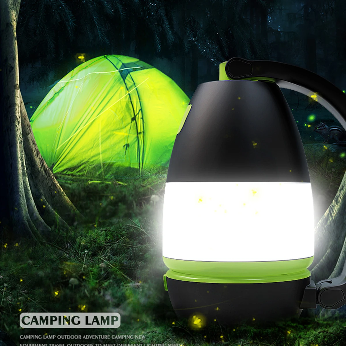 Lámpara de mesa LED Carpa de Camping Linterna de Luz Portátil al aire libre de 3-en-1 Multifuncional USB de Emergencia en el Hogar de Carga USB Linterna 3