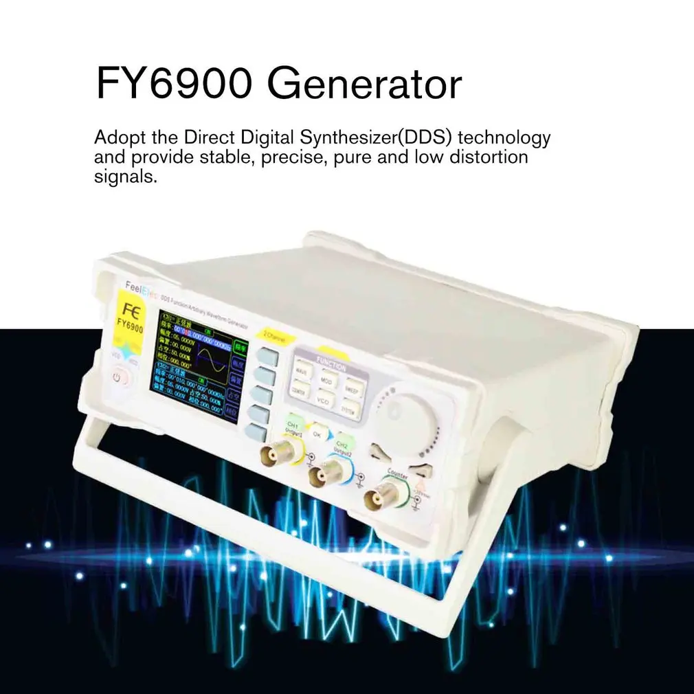 15/20/30/40/60MHz Módulo Digital de Señal DDS Generador de Generador de formas de Onda de Pulso de la Señal de la Fuente 250MSa/s de Frecuencia Medidor de 3