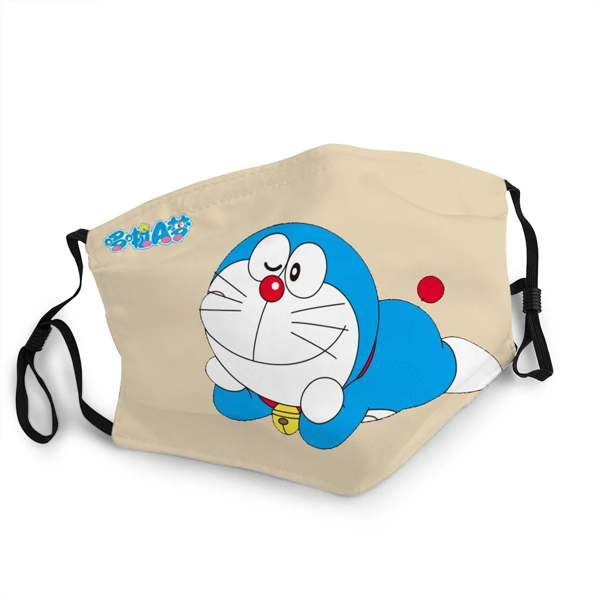 Niño/niña Doraemon Tela de la Máscara de la Cara Con las Pm2.5 Lavable De Almacenamiento De Protección Suave Masque Doraemon Pegatina Juguetes 3