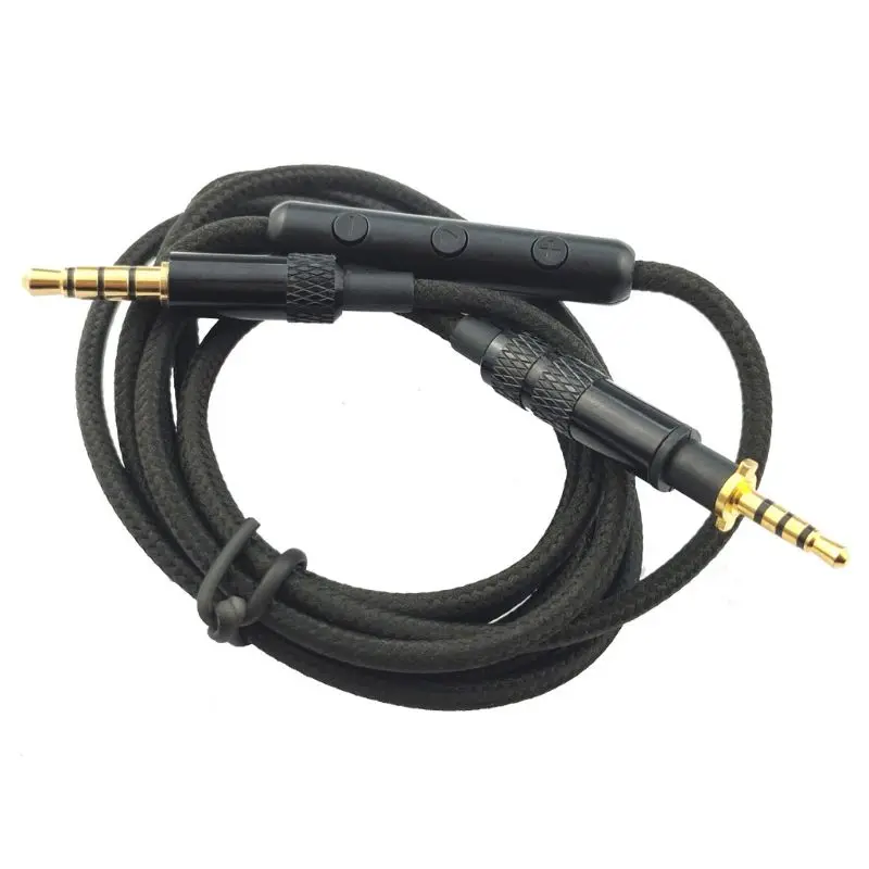 Reemplazo del Cable de Audio Cable con Micrófono Control de Volumen para JBL J55 J55A J88 J88A Auriculares Auriculares 3