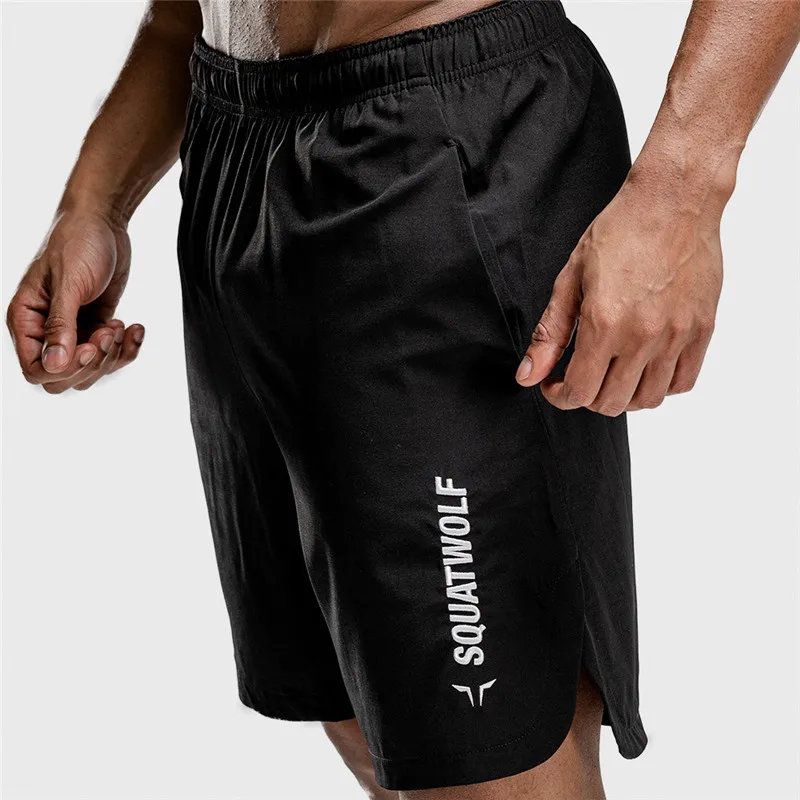 El verano de los hombres de fitness pantalones cortos sueltos culturismo jogger cortos de verano quick dry cool pantalones cortos de los hombres casual de playa de la marca de pantalones de chándal 3