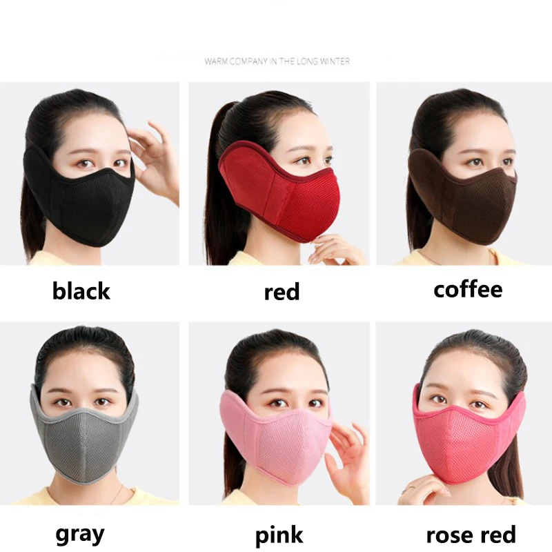 2020 Hombres Mujeres De Invierno De Nueva Máscara De Polvo Al Aire Libre, Montar En Caliente De La Motocicleta De Protección Para Los Oídos Esponja Máscara De Orejeras De Deportes De La Máscara A Prueba De Viento 3