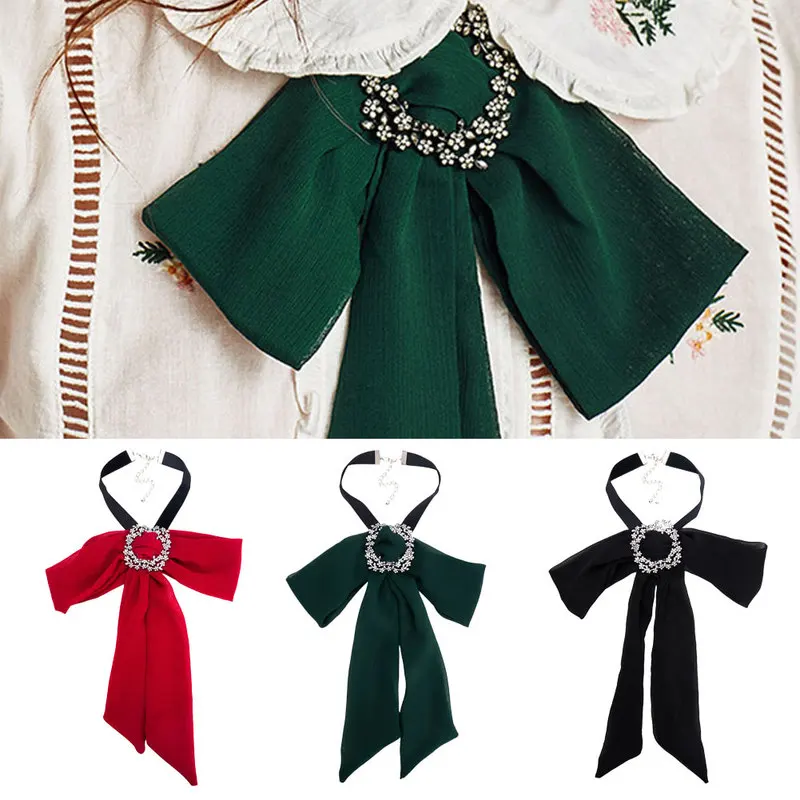 Señoras Collar Collar y Colgante de Lujo de diamantes de imitación Gargantilla de Declaración Gargantilla para las Mujeres pajarita Accesorios de Ropa 3