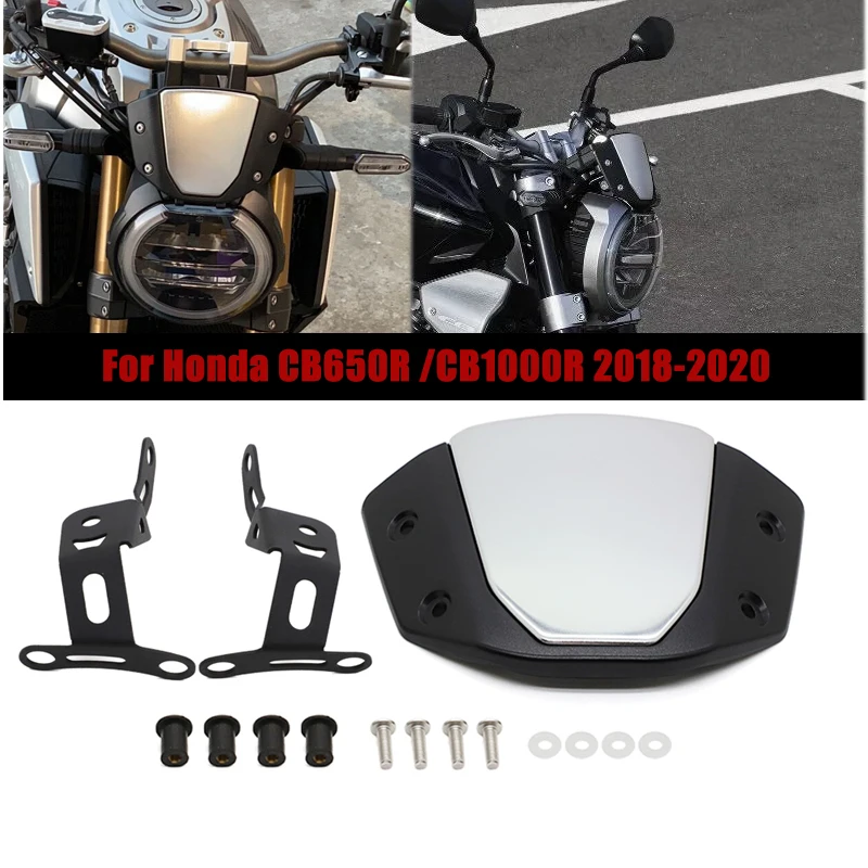 Parabrisas de motocicleta Para Honda CB650R 2018 2019 2020 CB 650R Parabrisas Delantero Pantalla CB1000R 2019 2020 cb650r Deflector de Viento 3
