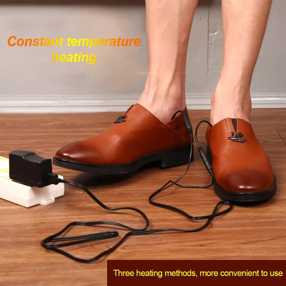 El Nuevo USB Climatizada Plantillas de Zapatos Bereber de Felpa Suave Lavable Para Calentador de Pies Climatizada Plantillas 3