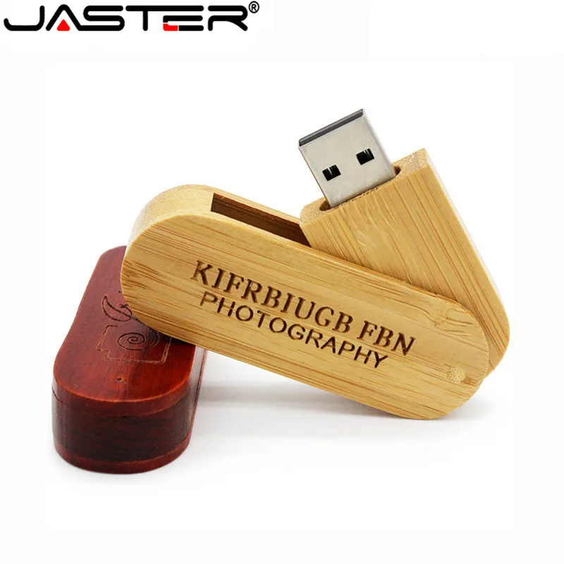 JASTER LOGOTIPO de personalizar de madera portátil de Madera USB Flash Drive pen drive de 4GB 16G 32 GB 64 GB Memory stick U dick regalos de boda 3
