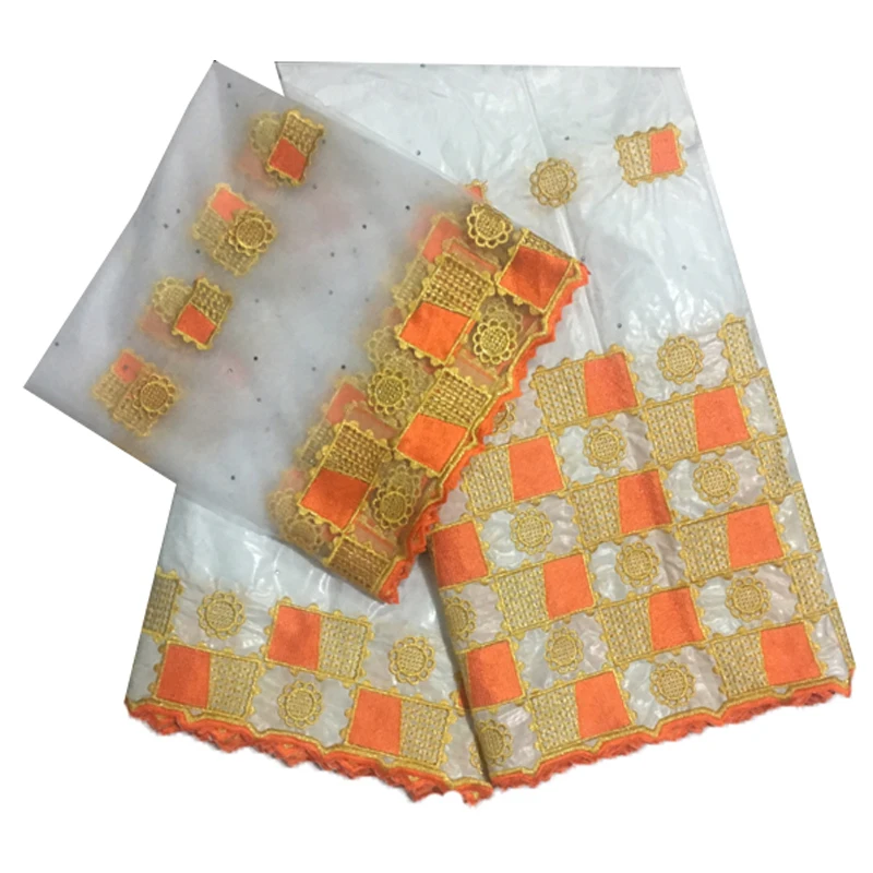 Getzner textil austria africano bazin riche getzner tela tissu broderie dubai vestido de encaje de costura material 5+2 yardas/lote 3