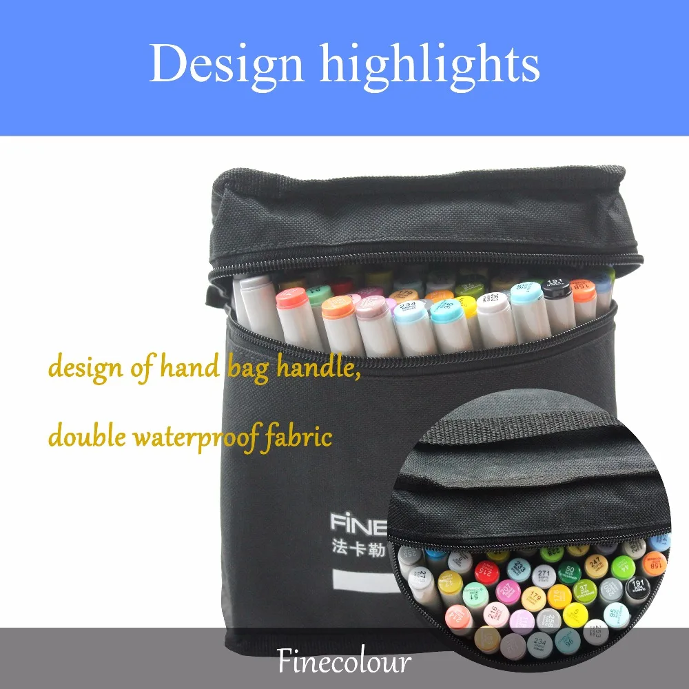 Finecolour EF101 160 Colores Profesional Croquis de Doble cabeza de Arte Marcadores de Animación/Paisaje/Diseño Industrial 3