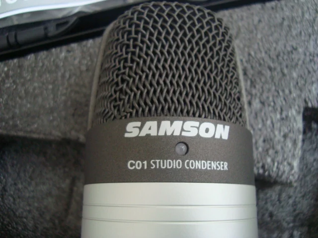 Original SAMSON C01 Micrófono de Condensador para grabación de voces, instrumentos acústicos y para su uso como y cabeza de tambor mic 3