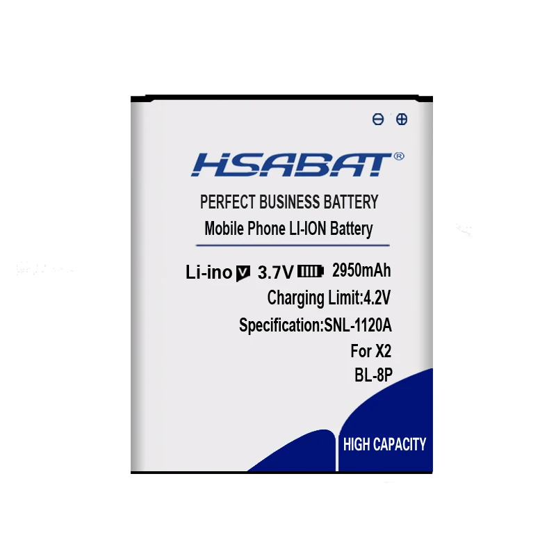 HSABAT 2950mAh BL-8P de la batería Para el UMI X2 VOTO X2 V5 S5002 DNS BL 8P BL8P de la Batería 3